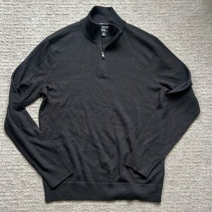 Banana Republic Italian Merino Quarter Zip Sweater TALL Size